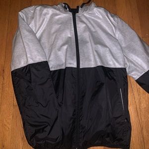 Grey And Black Windbreaker